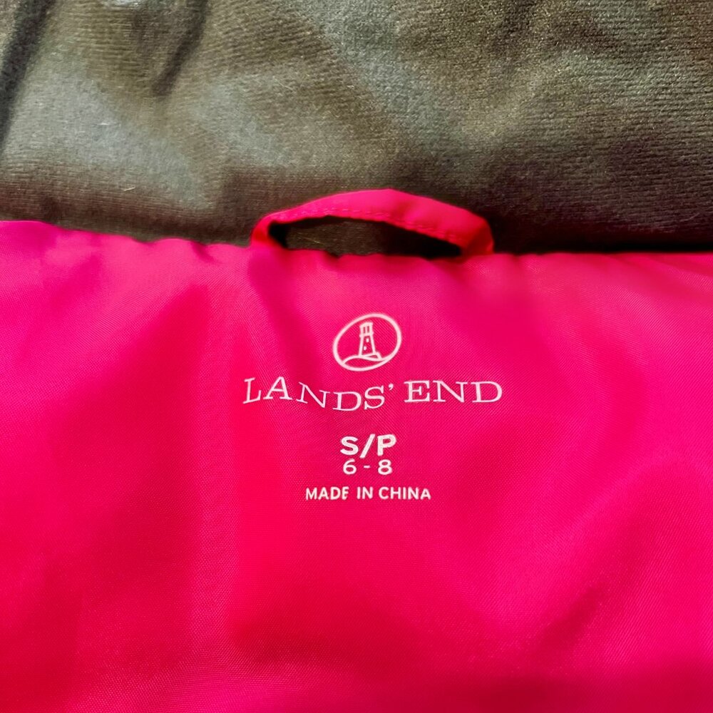 Lands End Down Puffer Vest, Sz Small - Picture 3 of 4
